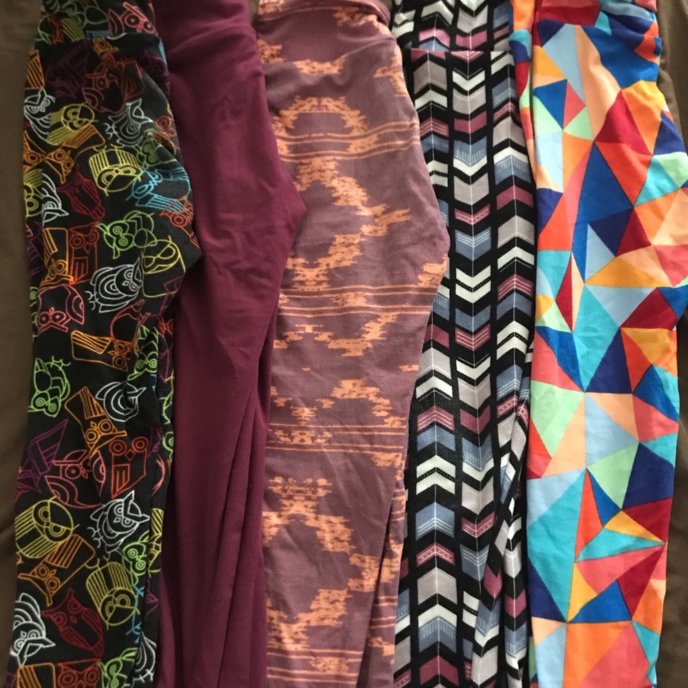4 pairs of small/medium lularoe kids leggings